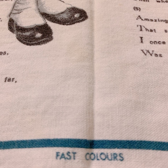 Vtg Lamont Irish linen tea towel, Amazing Grace, Royal Scots Dragoon Guards - Picture 4 of 6